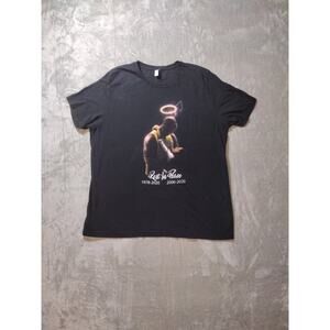 Kobe Bryant and Daughter Gigi Angel Black Tshirt Canvas + Bella XXL